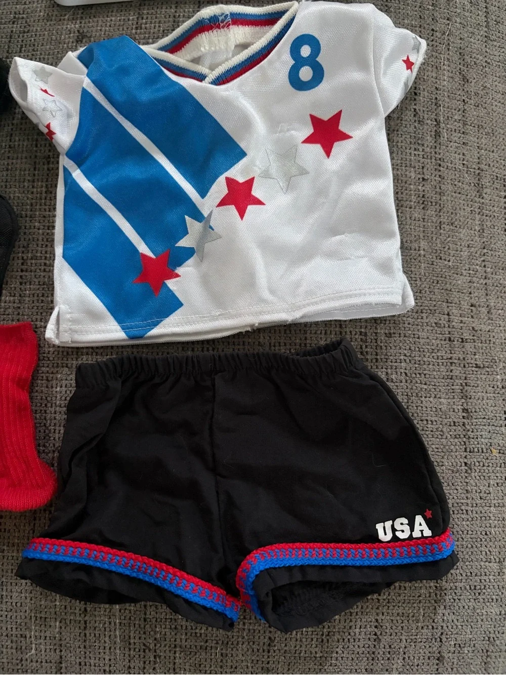 American Girl Doll Soccer Outfit Bag Accessories